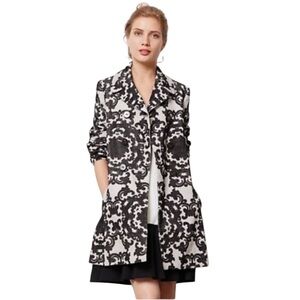 Anthropologie Liefnotes women's sz 2 Hesa Corduroy double breasted paisley coat